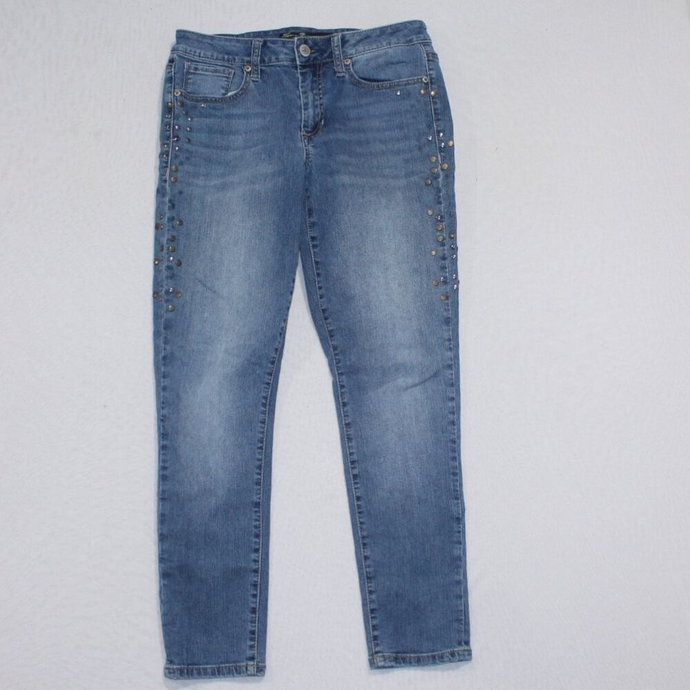 Seven7 Women Blue Jeans Skinny Denim Casual Size 8P